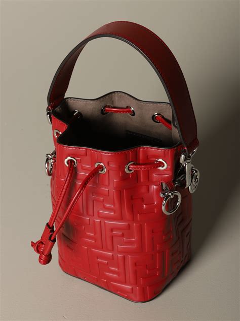 red fendi bags|Fendi bucket bag red.